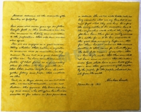 Gettysburg Address Aged Copy